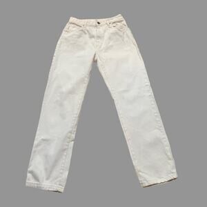 Cotton on white long straight jeans 28x29 denim cotton